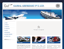 Tablet Screenshot of globalairfreightgroup.com